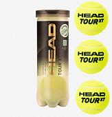 Мяч для большого тенниса HEAD Tour XT 3B, упаковка 3 мяча, ITF