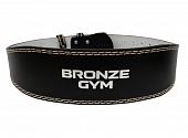 Пояс атлетический BRONZE GYM натуральная кожа 105 см