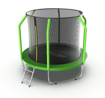 Батут с внутренней сеткой и лестницей EVO Jump Cosmo 8ft