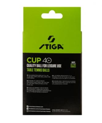 Мяч для настольного тенниса STIGA Cup ABS, упак. 12шт
