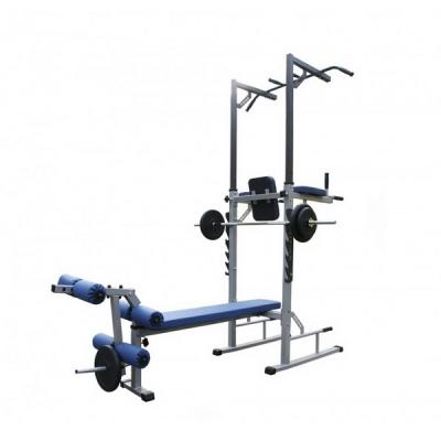 Турник-пресс-брусья напольные с гребенкой для штанги MironFit RK-016