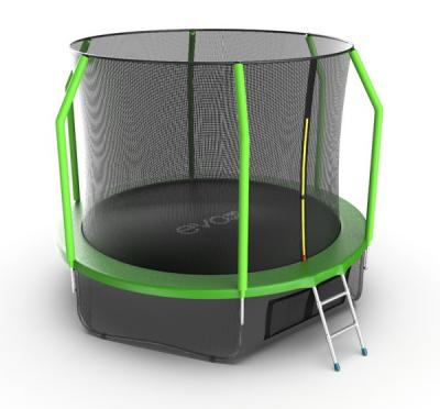 Батут EVO Jump Cosmo 10ft Lower net с внутренней сеткой и лестницей + нижняя сеть