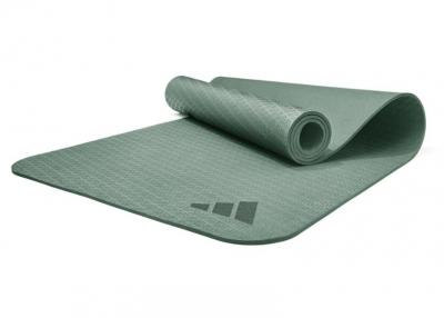 Коврик (мат) для йоги Adidas, цвет зеленый ADYG-10002LI