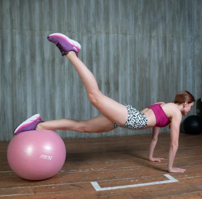 Мяч гимнастический PRCTZ GYM BALL ANTI-BURST, 55 см.