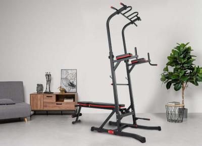 Турник-пресс-брусья со скамьей UNIX Fit POWER TOWER 150P