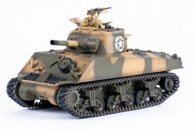 Радиоуправляемый танк PILOTAGE US M4 Sherman Desert Camouflage Airsoft, 1:24, пневмо пушка RC13709