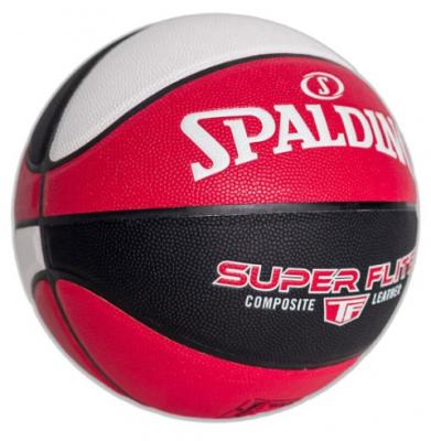 Мяч баскетбольный Spalding Super Flite, Цвет Красно-черно-белый