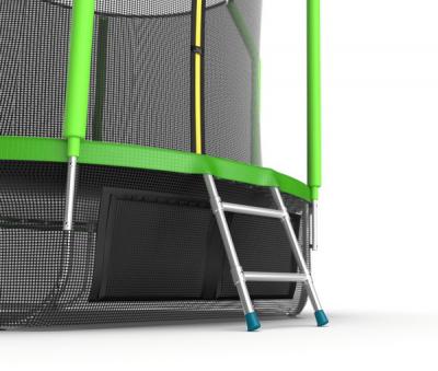 Батут EVO Jump Cosmo 8ft Lower net с внутренней сеткой и лестницей + нижняя сеть