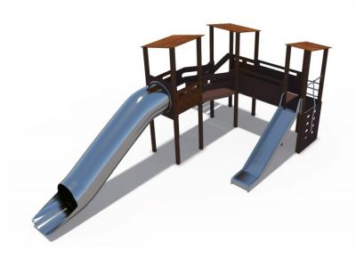 Игровой комплекс серии Миндаль (горка Н-1200 и 1500) ДИО 10014
