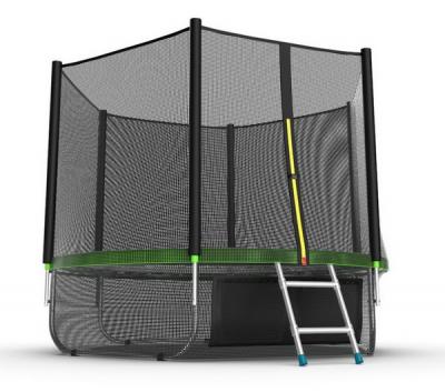 Батут EVO JUMP External + Lower net 8ft с внешней сеткой и лестницей + нижняя сеть