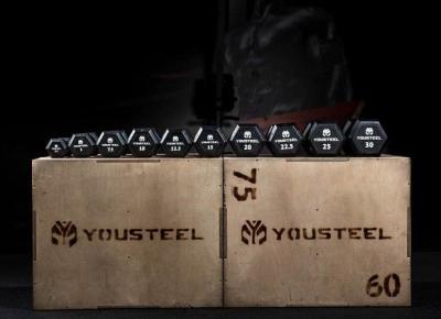 Гантели гексагональные с обрезиненной ручкой YOUSTEEL