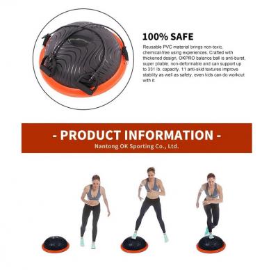 Балансировочная платформа Bosu (полусфера) OKPRO OK1201D
