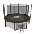 Батут UNIX line Black&Brown (inside) 12 ft