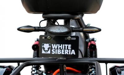 Электротрицикл WHITE SIBERIA TRIKE MINI BLACK 1500W Шоссейные колёса