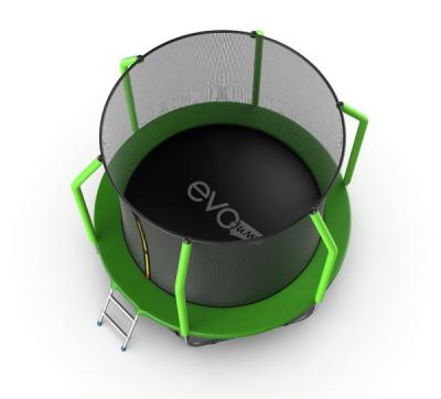 Батут с внутренней сеткой и лестницей EVO Jump Cosmo 8ft