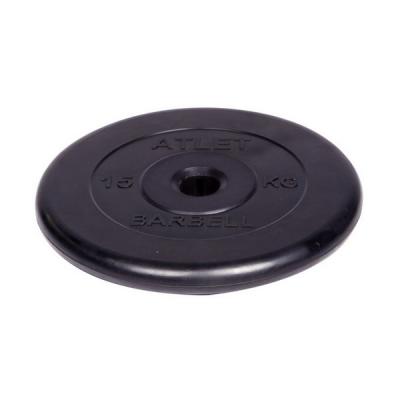 Диск обрезиненный Barbell Atlet d 31 мм черный