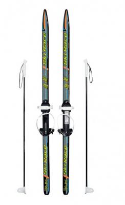 Лыжи подростковые Ski Race, длина 140 см, с палками