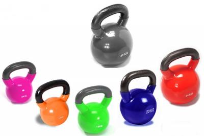Гири в виниловой оболочке GLT Fitness
