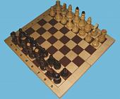 Шахматы гроссмейстерские в доске ШК-4