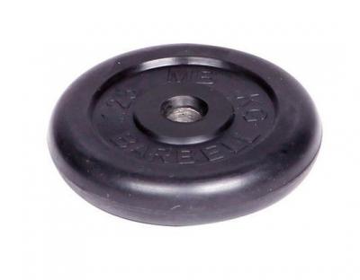 Диск обрезиненный черный Barbell d 31 мм