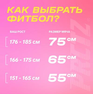 Мяч гимнастический PRCTZ GYM BALL ANTI-BURST, 75 см.