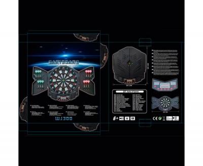 Дартс DFC DARKBOARD DARDBE300, 12 дротиков