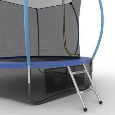 Батут EVO JUMP Internal + Lower net 8ft с внутренней сеткой и лестницей + нижняя сеть