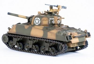 Радиоуправляемый танк PILOTAGE US M4 Sherman Desert Camouflage Airsoft, 1:24, пневмо пушка RC13709