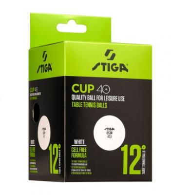 Мяч для настольного тенниса STIGA Cup ABS, упак. 12шт