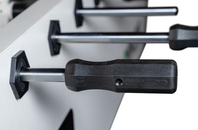 Игровой стол - футбол "NineStar Iron Pro ITSF Grey" (144х75,5х90)