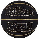 Мяч баскетбольный Wilson NCAA Highlight Gold WTB067519XB07, размер 7