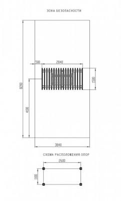 Пергола с качелями - МФ 78.01.02 /с поликарбонатом