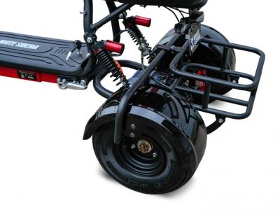 Электротрицикл WHITE SIBERIA TRIKE MINI BLACK 1500W Шоссейные колёса