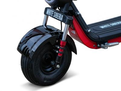 Электротрицикл WHITE SIBERIA TRIKE MINI BLACK 1500W Шоссейные колёса