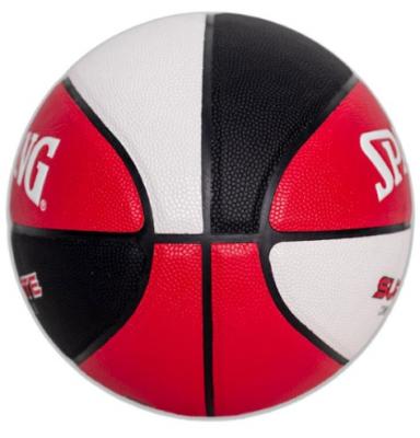 Мяч баскетбольный Spalding Super Flite, Цвет Красно-черно-белый