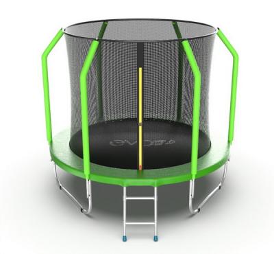 Батут с внутренней сеткой и лестницей EVO Jump Cosmo 8ft