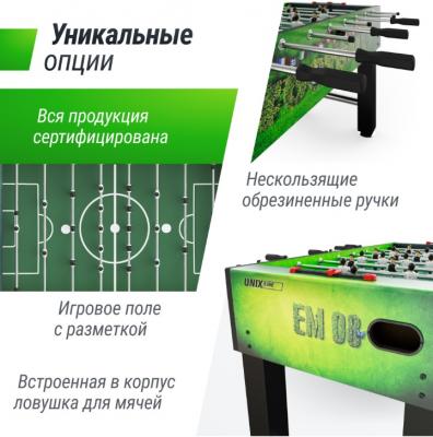 Игровой стол UNIX Line Футбол - Кикер (140х74 cм) Green