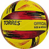 Мяч волейбольный TORRES Resist V321305, р.5, синт. кожа (ПУ), гибрид, бут.кам