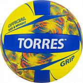 Волейбольный мяч TORRES Grip V32185, р.5, синт.кожа (ТПУ), маш. сшивка, бут.камера,