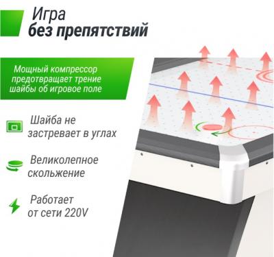 Игровой стол UNIX Line Аэрохоккей (214х112 cм) White