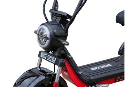 Электротрицикл WHITE SIBERIA TRIKE MINI BLACK 1500W Шоссейные колёса