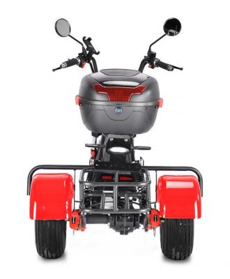 Электротрицикл WHITE SIBERIA TRIKE MINI RED 1500W Шоссейные колёса