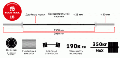 Гриф CrossTraining bar XF-15 Женский
