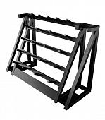 Стойка для хранения штанг для аэробики (бодипампов) BRONZE GYM 190х55х128,на 20 шт