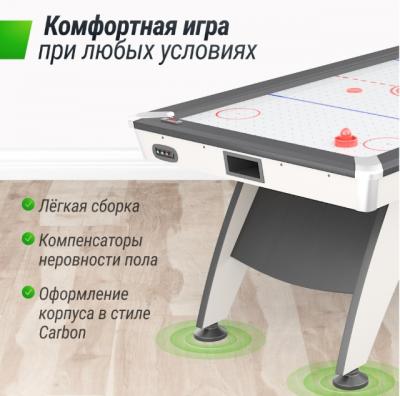 Игровой стол UNIX Line Аэрохоккей (214х112 cм) White