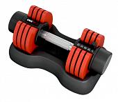 Гантель со ступенчатой регулировкой UNIX Fit 11 кг красная
