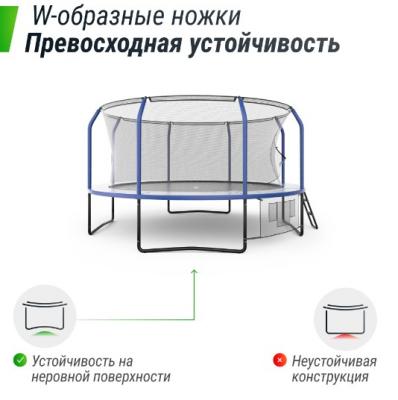 Батут UNIX line SUPREME GAME 14 ft