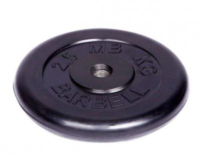 Диск обрезиненный черный Barbell d 31 мм