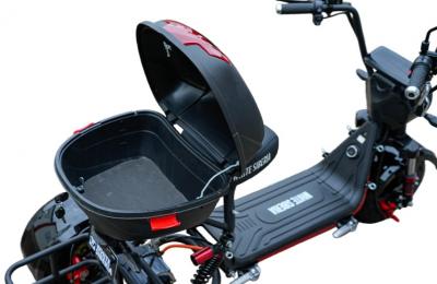 Электротрицикл WHITE SIBERIA TRIKE MINI BLACK 1500W Шоссейные колёса