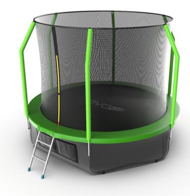 Батут EVO Jump Cosmo 10ft Lower net с внутренней сеткой и лестницей + нижняя сеть